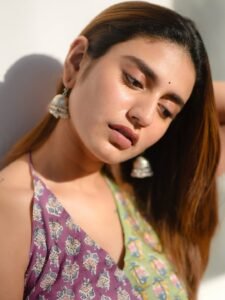 Priya Varrier Looks Beautiful in Stylish Printed Outfit latest HD photos