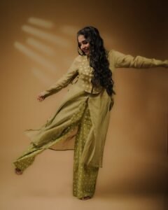 Rajisha Vijayan Looks Elegant in Olive Green Ethnic Outfit trending celebrity photos