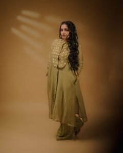 Rajisha Vijayan Looks Elegant in Olive Green Ethnic Outfit latest HD photos