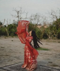 Rajisha Vijayan Looks Stunning in Red Traditional Outfit stunning fashion look