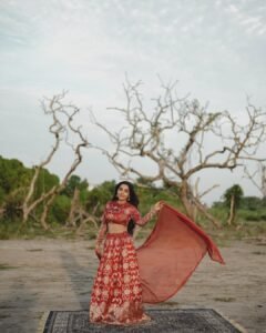 Rajisha Vijayan Looks Stunning in Red Traditional Outfit stunning fashion look