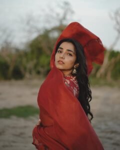 Rajisha Vijayan Looks Stunning in Red Traditional Outfit stunning fashion look