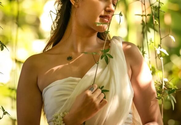 Rashmi Looks Stunning in White Saree – Latest Beautiful Photos (12)