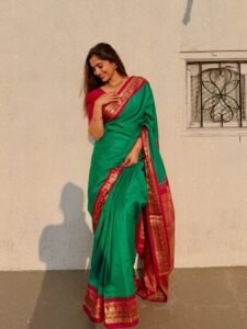 Reba Monica John Stunning Green Saree Photos 2026 stunning fashion look