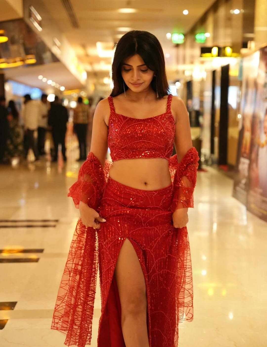 Ruchira Jadhav Stuns in Glamorous Red Outfit (11)
