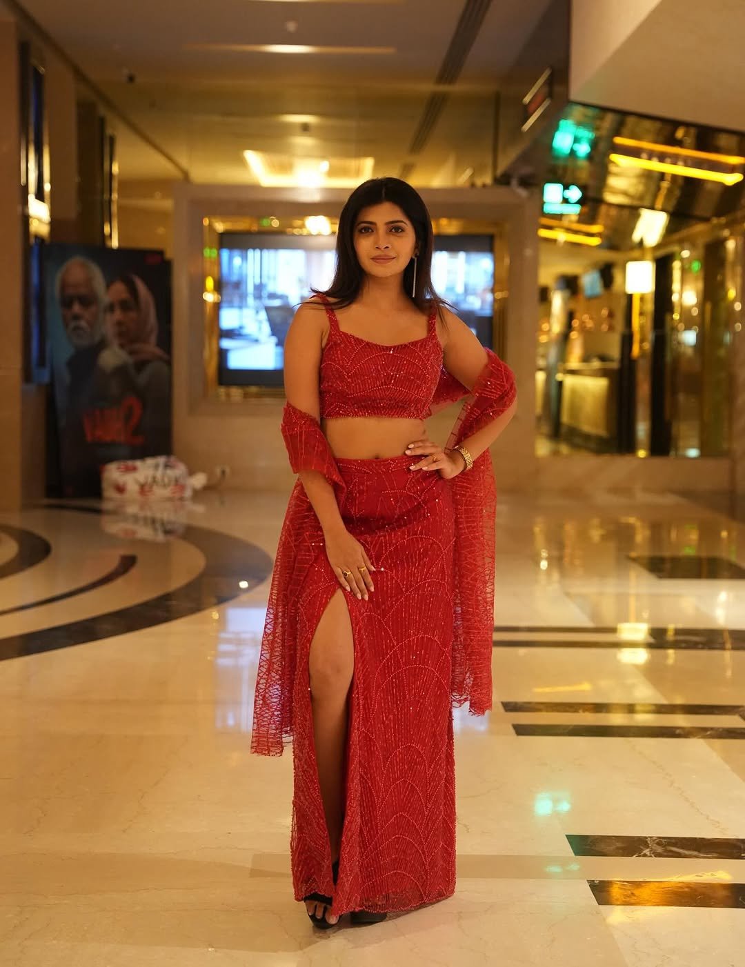 Ruchira Jadhav Stuns in Glamorous Red Outfit (8)