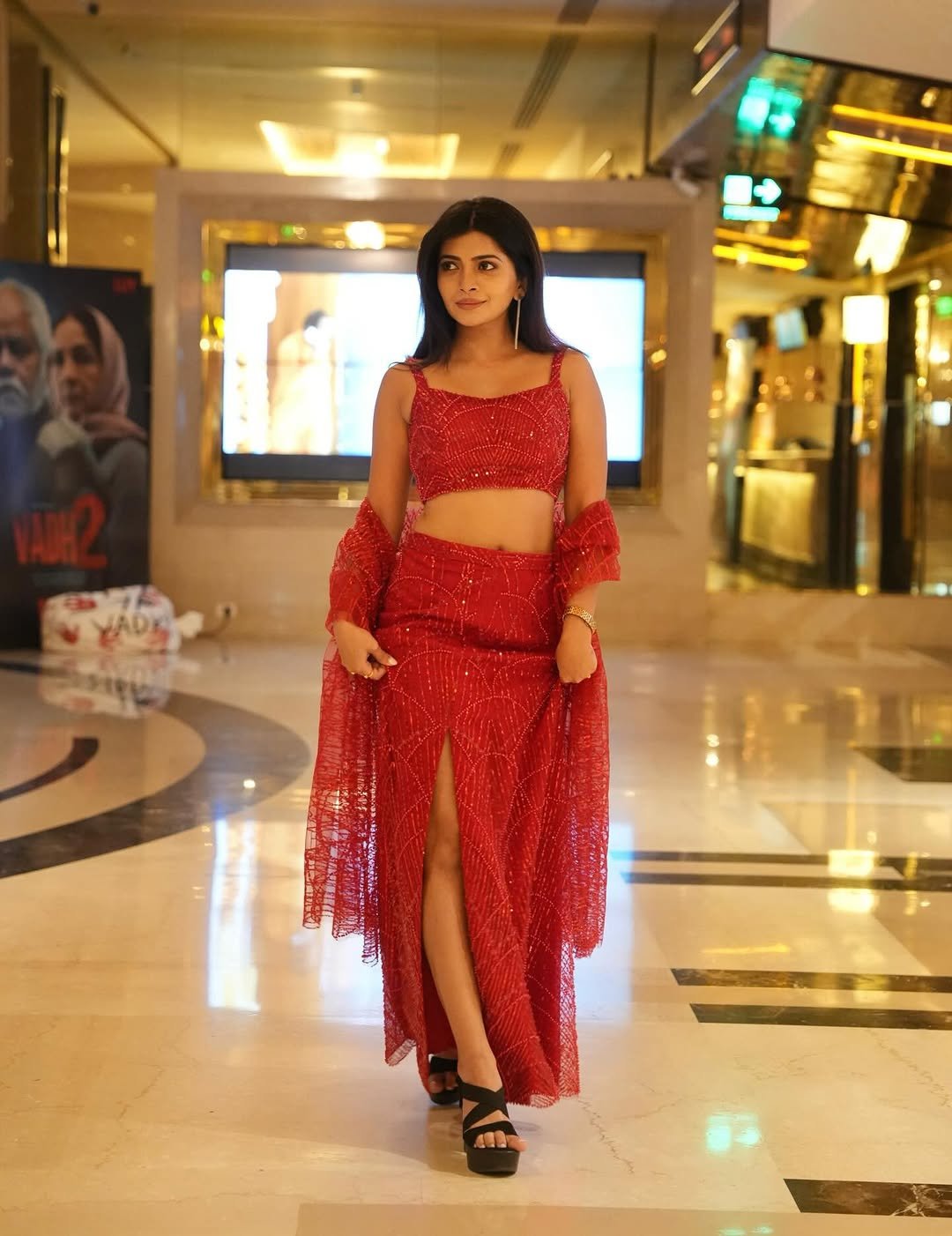 Ruchira Jadhav Stuns in Glamorous Red Outfit (9)