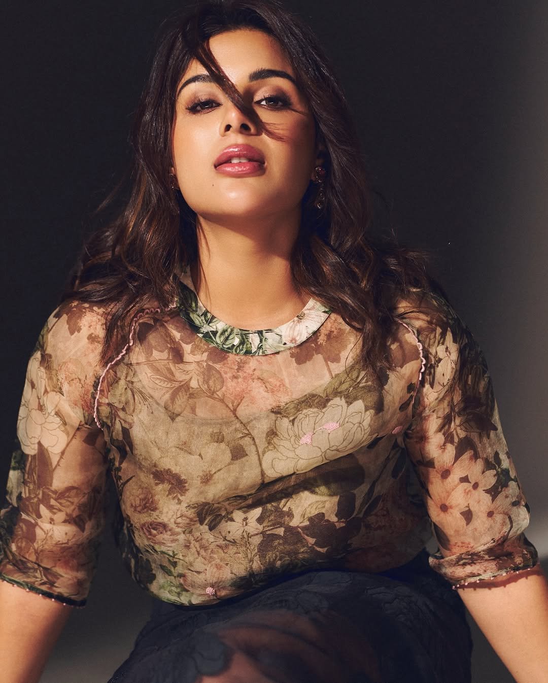 Samyuktha Stuns in Floral Outfit – Latest HD Photoshoot Images (1)