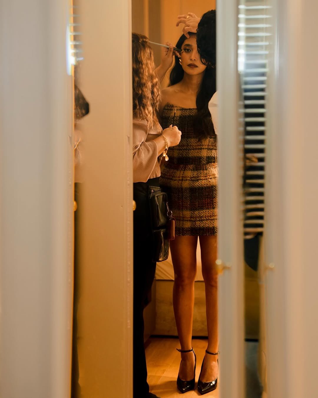 Sayani Gupta Stunning Checkered Mini Dress Photos 2026 (19)