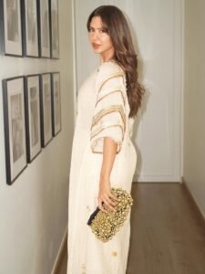 Sonam Bajwa Elegant Ivory Ethnic Outfit HD Images Stylish Party Look 2026 latest HD photos