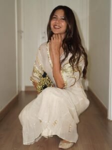 Sonam Bajwa Elegant Ivory Ethnic Outfit HD Images Stylish Party Look 2026 trending celebrity photos