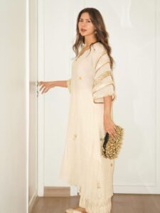 Sonam Bajwa Elegant Ivory Ethnic Outfit HD Images Stylish Party Look 2026 latest HD photos