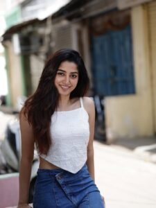 Sushmitha Shetty Stunning Casual Look in White Top Latest HD Photos stunning fashion look