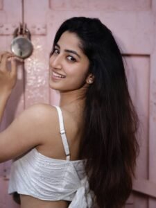 Sushmitha Shetty Stunning Casual Look in White Top Latest HD Photos stunning fashion look