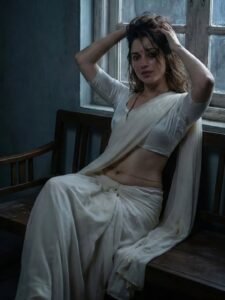 Tamannaah Bhatia Stuns in Elegant White Saree – AI Generated Photos (2)