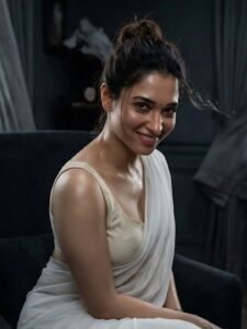 Tamannaah Bhatia Stuns in Elegant White Saree – AI Generated Photos (3)