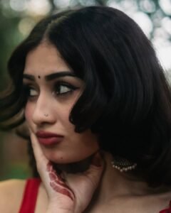 Yashu Turns Heads in Stunning Red Saree – Latest Glam Photoshoot (36)