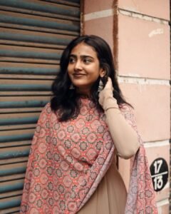 Yoga Lakshmi Looks Elegant in Traditional Printed Outfit latest HD photos