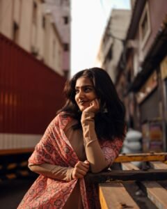 Yoga Lakshmi Looks Elegant in Traditional Printed Outfit latest HD photos