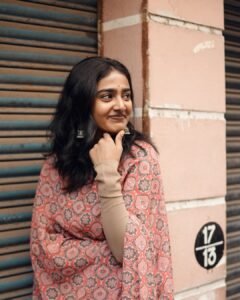 Yoga Lakshmi Looks Elegant in Traditional Printed Outfit stunning fashion look