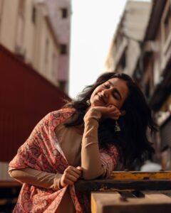 Yoga Lakshmi Looks Elegant in Traditional Printed Outfit latest HD photos