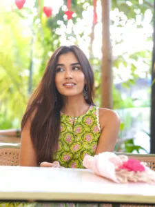 Akanksha Choudhary Looks Adorable in Floral Green Dress – Latest HD Photos (10)