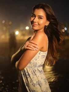 Akanksha Choudhary Radiates Elegance in Floral White Dress – Latest HD Photos (14)