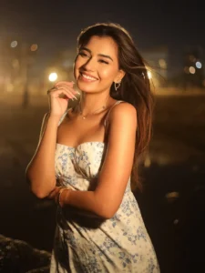 Akanksha Choudhary Radiates Elegance in Floral White Dress – Latest HD Photos (16)