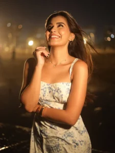 Akanksha Choudhary Radiates Elegance in Floral White Dress – Latest HD Photos (17)