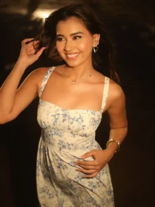 Akanksha Choudhary Radiates Elegance in Floral White Dress – Latest HD Photos (7)