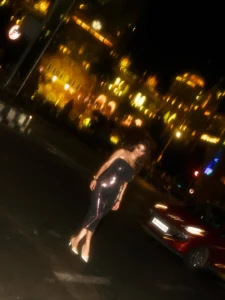 Anveshi Jain Dazzles in Shimmering Black Dress During Night Photoshoot (8)