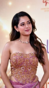 Ashika Ranganath Stuns in Pink Designer Lehenga at SIIMA Awards 2026 (44)