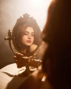 Ayesha Khan Stuns in Elegant Red Gown During Glamorous Photoshoot (4)