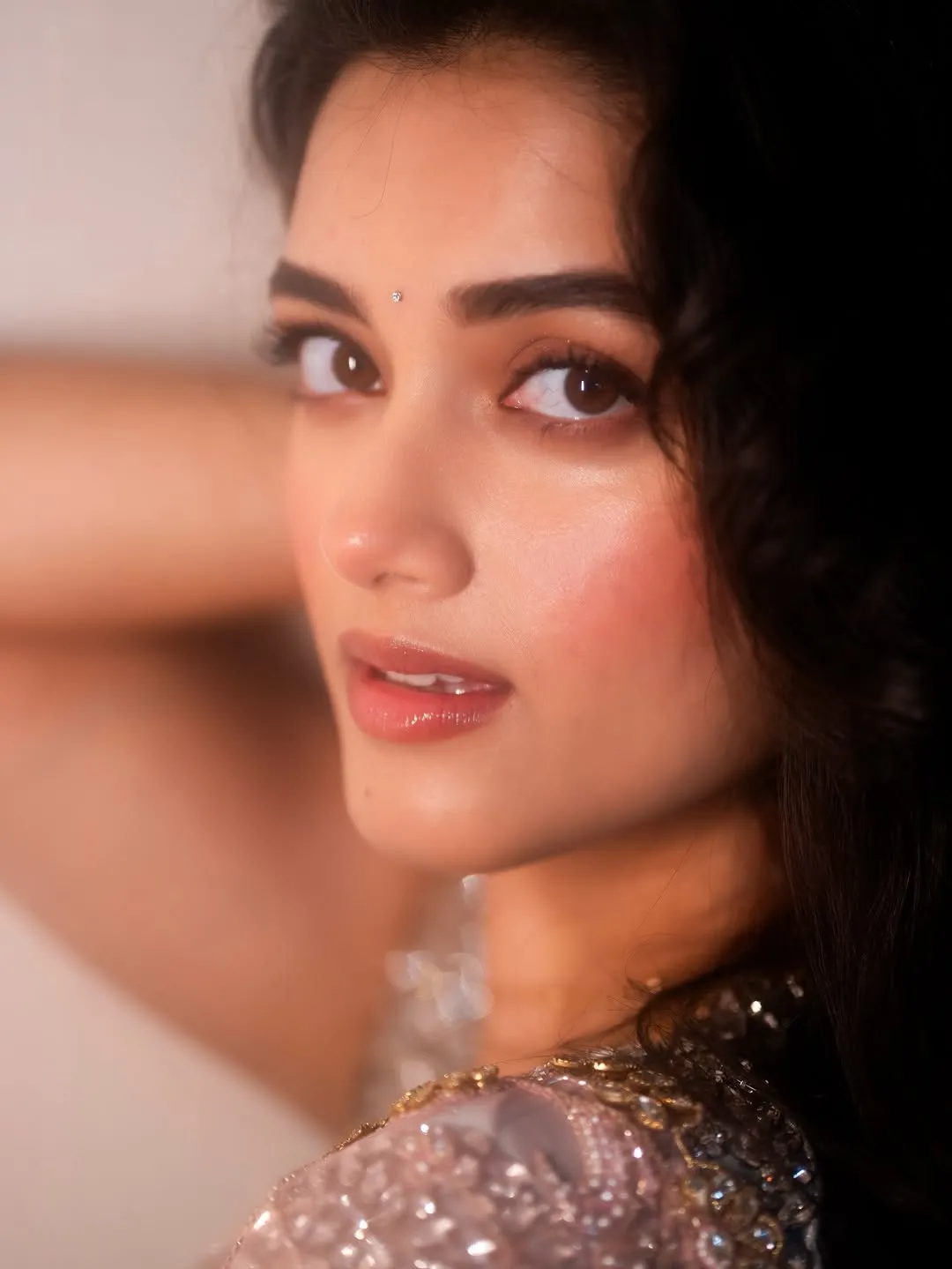 Bhagyashri Borse Dazzles in Elegant Designer Saree – Latest Photos (14)