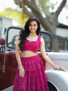 Deepika Pilli Looks Gorgeous in Pink Lehenga Latest Photos (1)