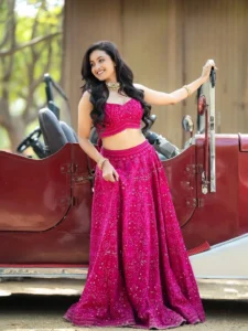 Deepika Pilli Looks Gorgeous in Pink Lehenga Latest Photos (11)