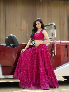 Deepika Pilli Looks Gorgeous in Pink Lehenga Latest Photos (2)