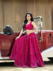 Deepika Pilli Looks Gorgeous in Pink Lehenga Latest Photos (3)
