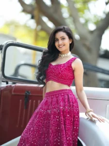 Deepika Pilli Looks Gorgeous in Pink Lehenga Latest Photos (5)
