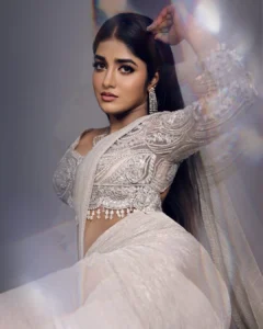 Dimple Hayathi Looks Stunning in Shimmering Designer Saree – Latest Photos (10)