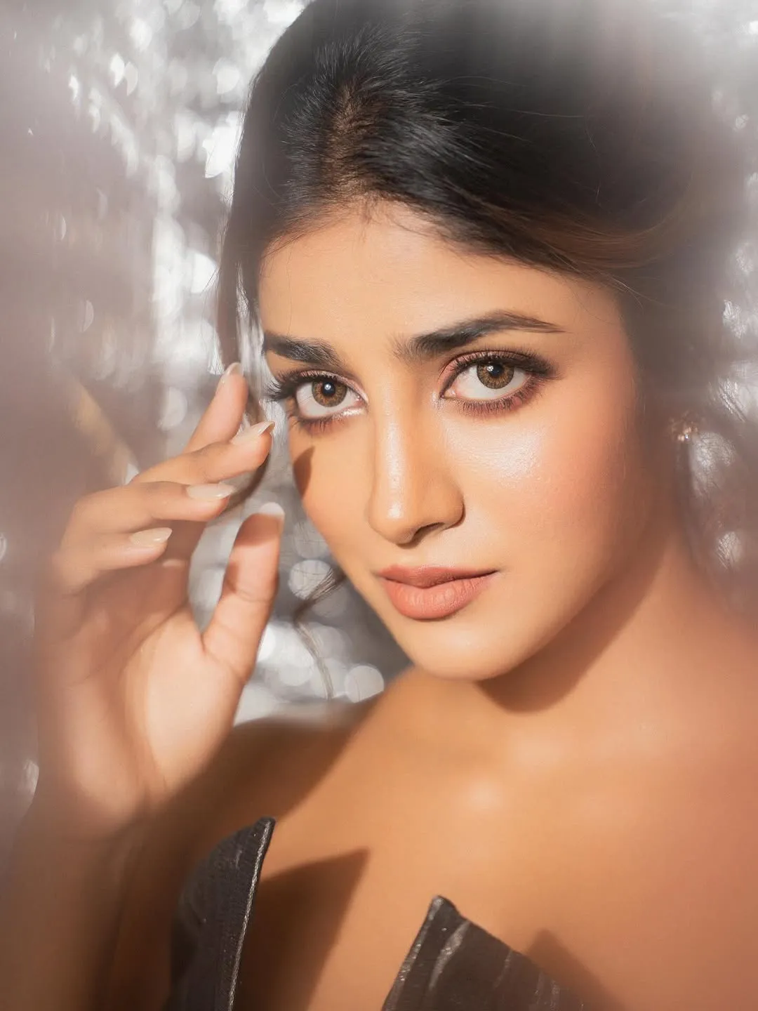 Dimple Hayathi Stuns in Elegant Black Designer Gown at Glamorous Photoshoot (21)