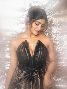 Dimple Hayathi Stuns in Elegant Black Designer Gown at Glamorous Photoshoot (26)