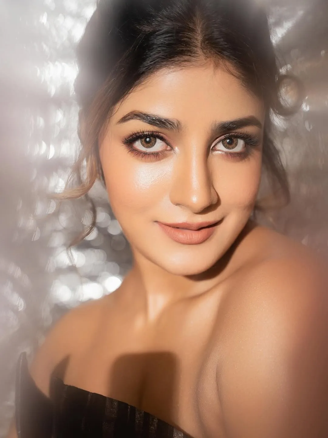 Dimple Hayathi Stuns in Elegant Black Designer Gown at Glamorous Photoshoot (9)