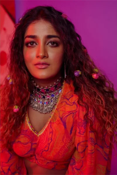 Dimple Hayathi Turns Up the Glam Quotient in Stunning Red Outfit Photos (1)