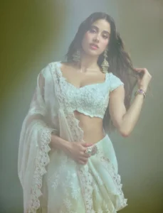 Janhvi Kapoor Looks Stunning in Elegant White Saree – Latest Photoshoot (13)