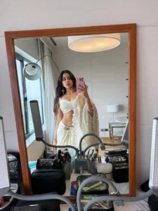 Janhvi Kapoor Looks Stunning in Elegant White Saree – Latest Photoshoot (4)