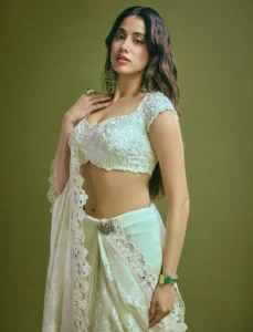 Janhvi Kapoor Looks Stunning in Elegant White Saree – Latest Photoshoot (7)