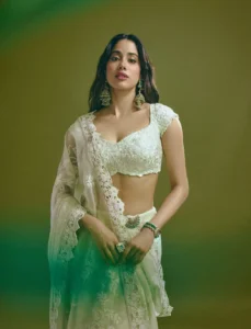 Janhvi Kapoor Looks Stunning in Elegant White Saree – Latest Photoshoot (9)