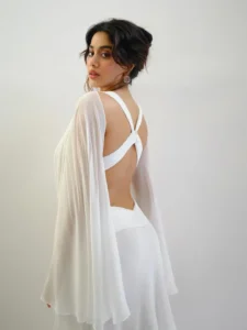 Janhvi Kapoor Stuns in Elegant White Designer Outfit – Latest Photos (6)
