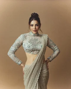 Kajal Aggarwal Stuns in Glamorous Designer Saree Photoshoot (8)